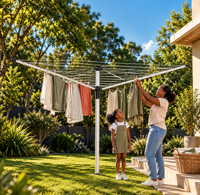 Sunny Garden Laundry Day
